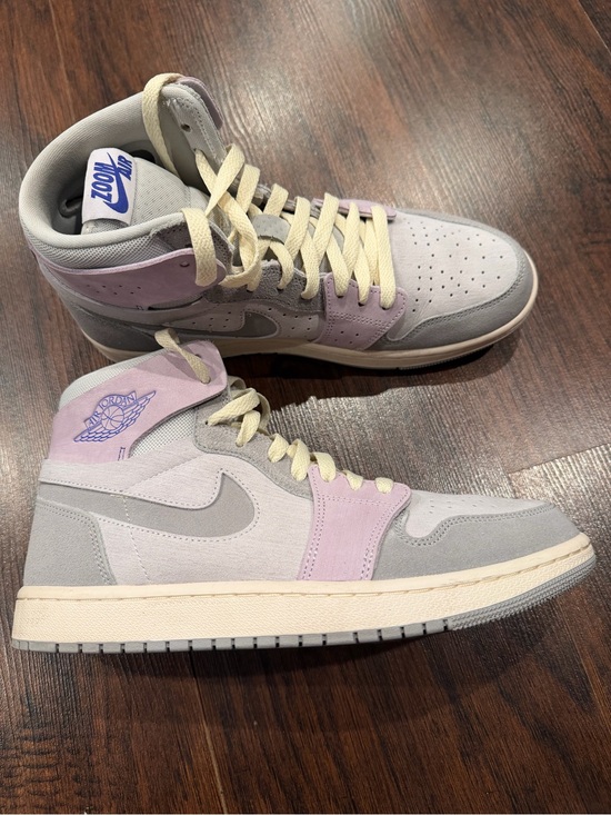 Jordan Shoes - Jordan Women’s Mid Top Sneakers in Light Gray & Lavender